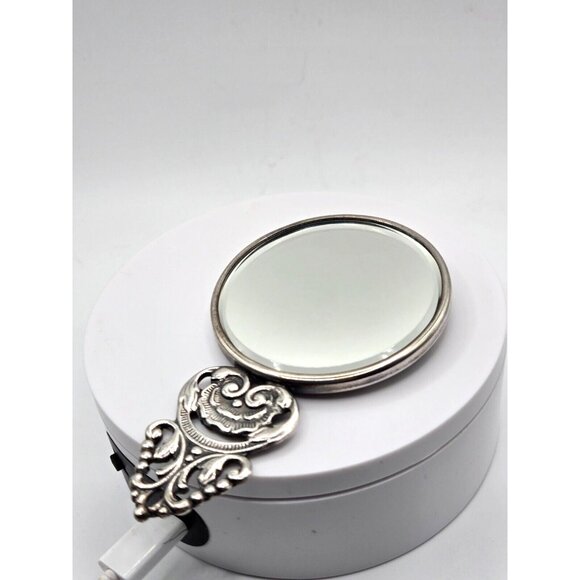 Vintage Hans Jensen signed Silver Plated  comb and Mirror set Tavern Village - Picture 3 of 8